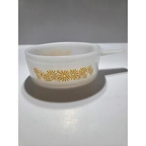 Glasbake Yellow Daisy Vintage Oven Bowl
